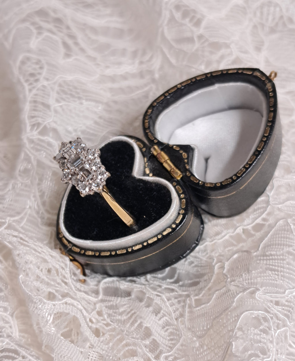 Diamond Cluster Ring