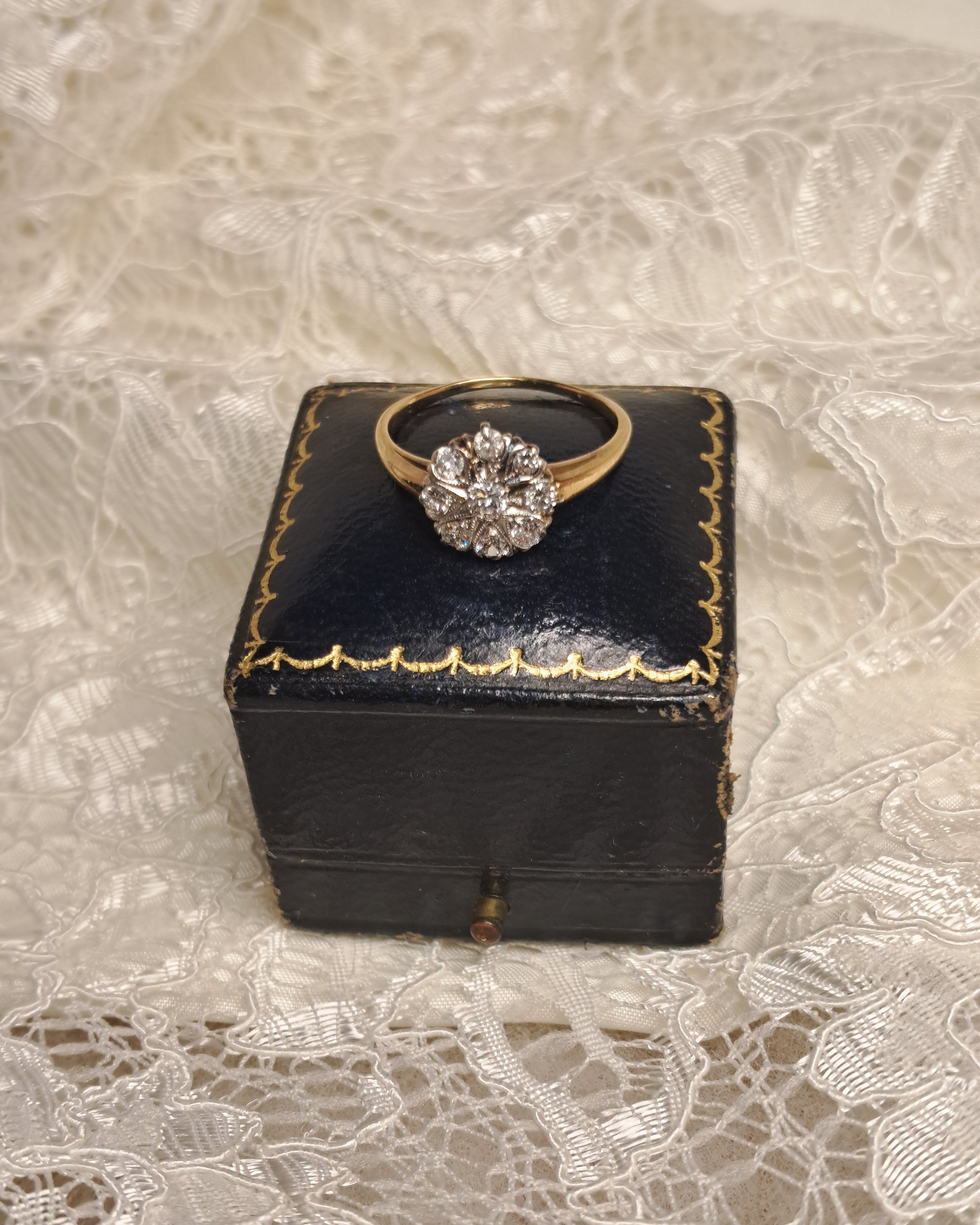 Diamond Cluster Ring