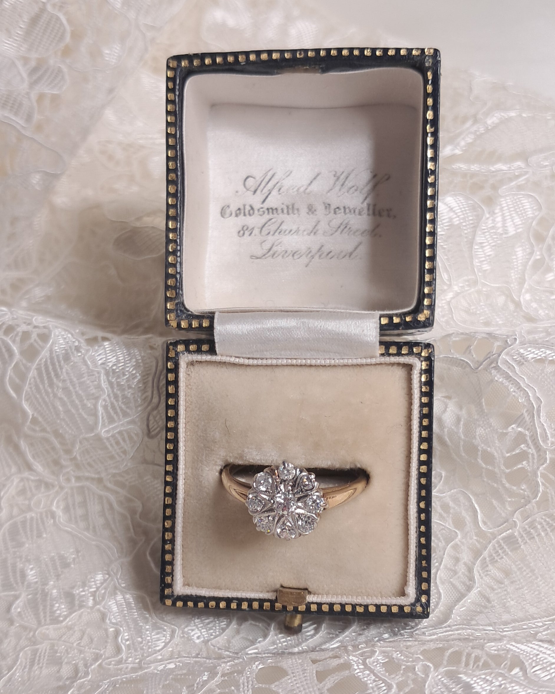 Diamond Cluster Ring