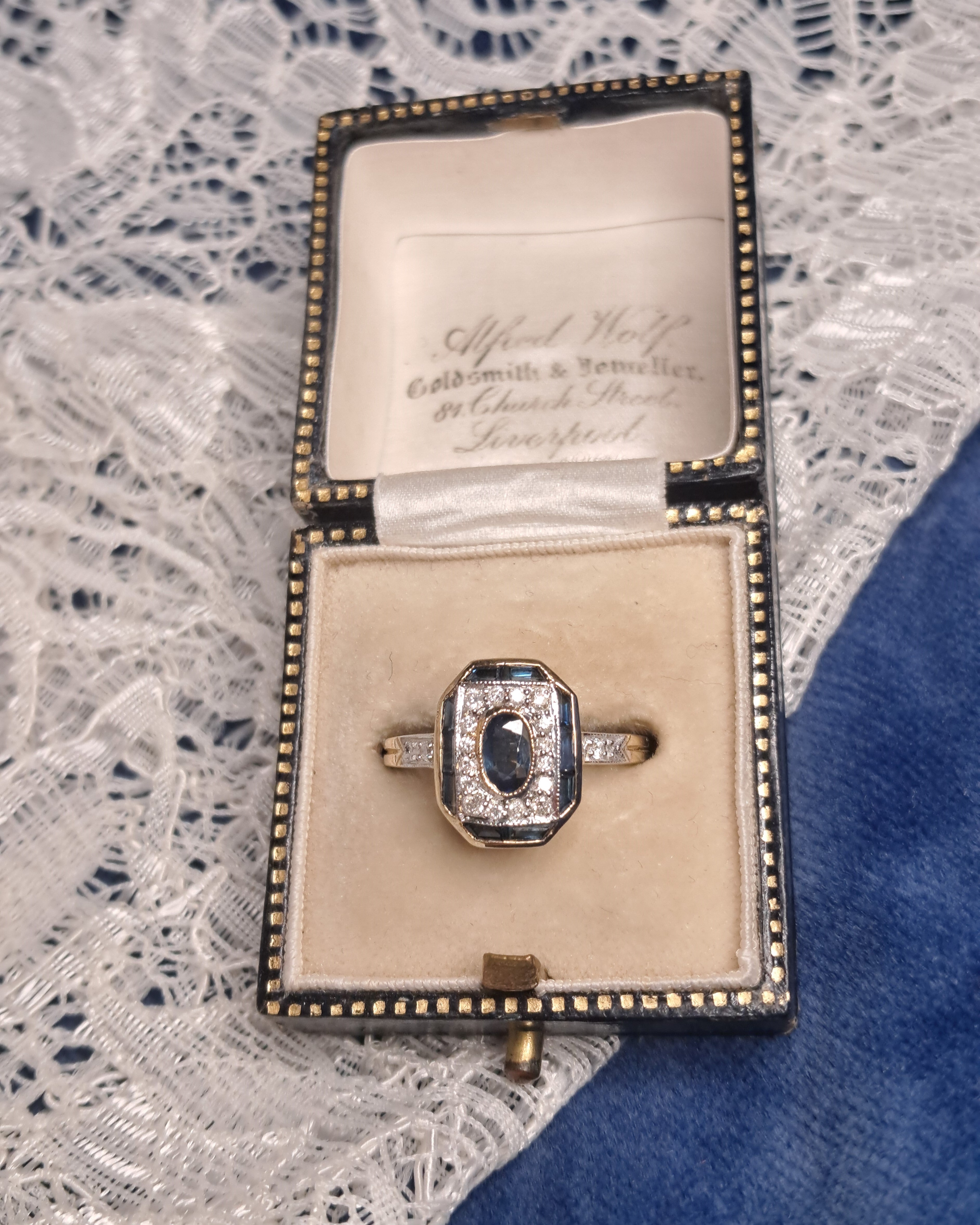 Sapphire & Diamond Ring