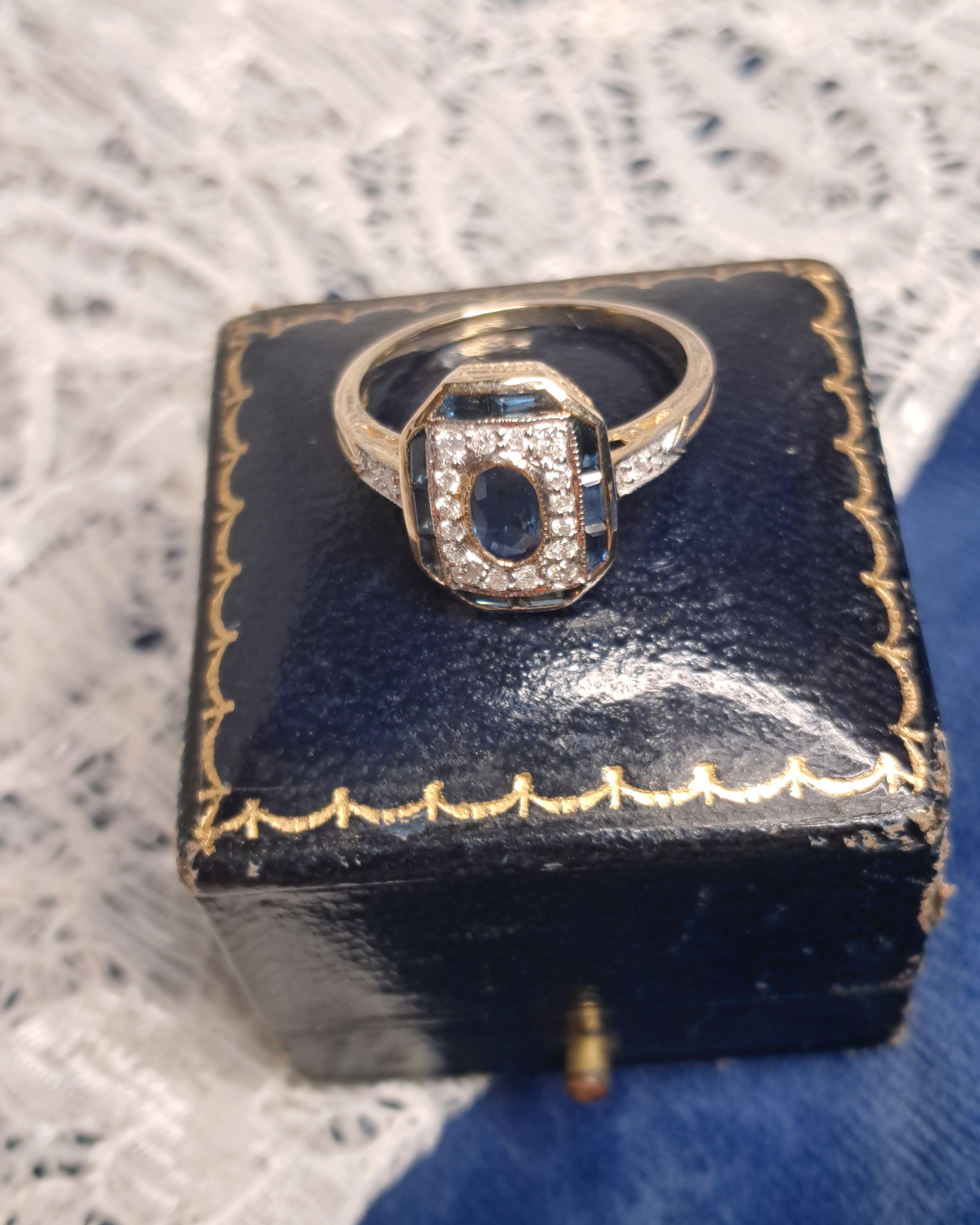 Sapphire & Diamond Ring